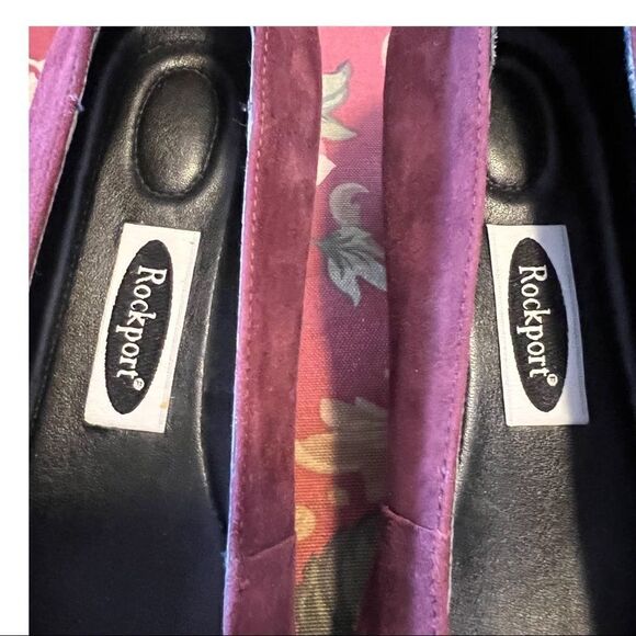 Rockport Heels, Suede, Wine Colored, Block Heel. Size 10M. Great Used Cond!! - Picture 6 of 8